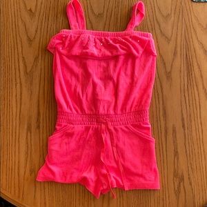 SOLD💕bright pink girls size 10 cloth romper